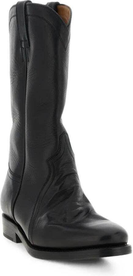 Jil Sander Bruce laarzen met Western-stijl stiksels Zwart