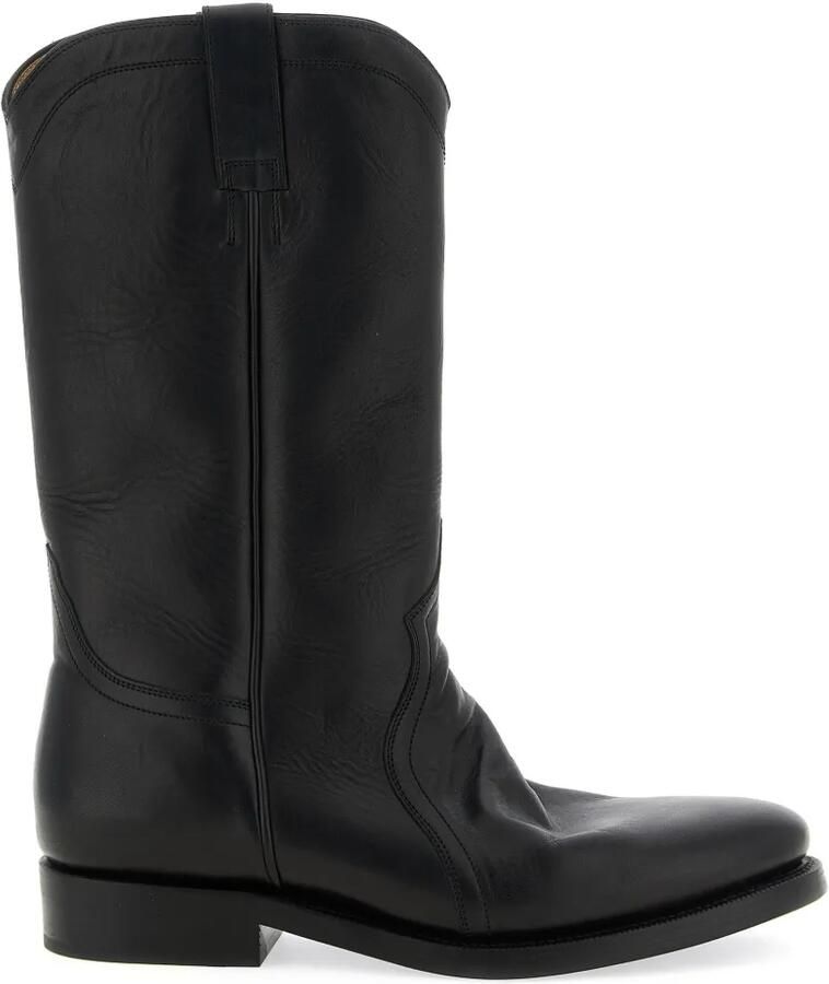 Jil Sander Bruce laarzen met Western-stijl stiksels Zwart - Foto 2