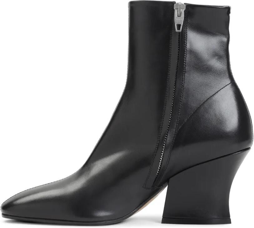 Jil Sander Enkellaarzen met blokhak Zwart - Foto 4