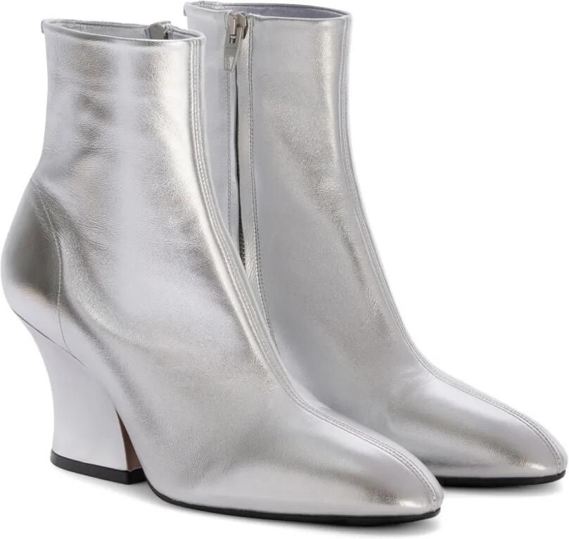 Jil Sander Lune enkellaarzen Zilver - Foto 2