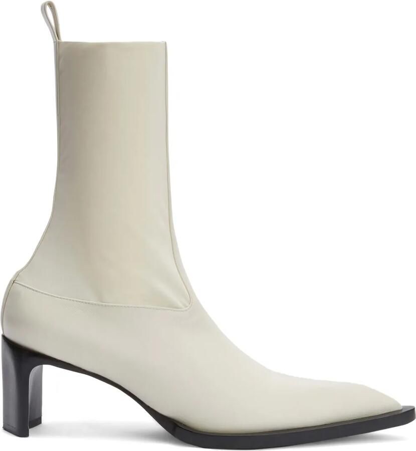 Jil Sander Enkellaarzen Wit