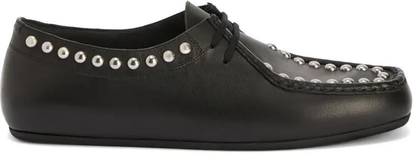 Jil Sander Hood loafers verfraaid met studs Zwart