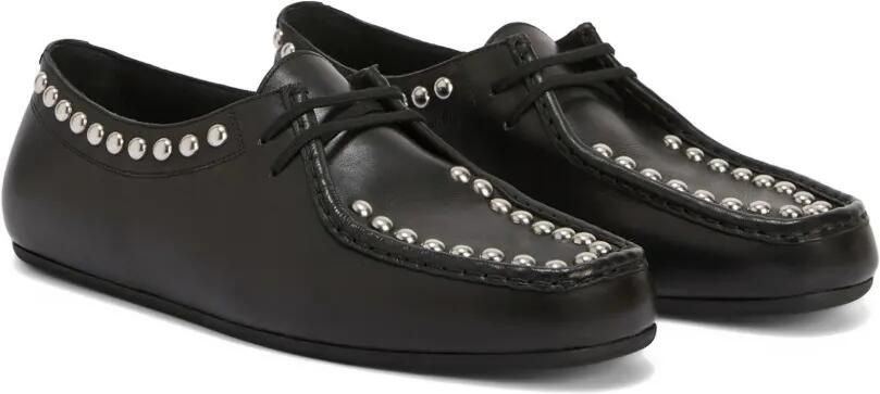 Jil Sander Hood loafers verfraaid met studs Zwart - Foto 3