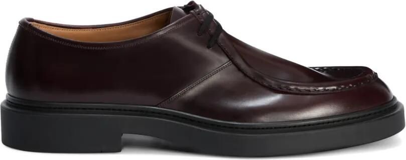 Jil Sander Leren Derby veterschoenen Rood