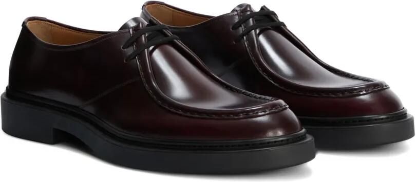 Jil Sander Leren Derby veterschoenen Rood - Foto 3