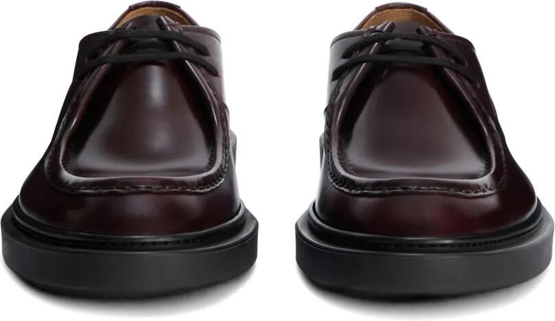 Jil Sander Leren Derby veterschoenen Rood - Foto 2