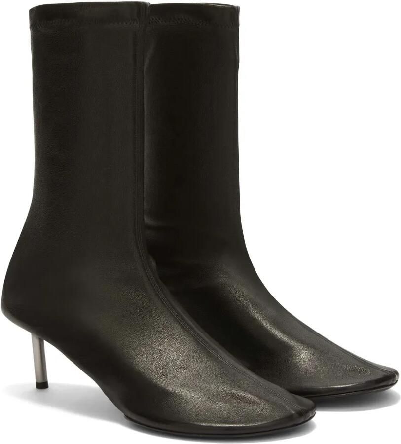 Jil Sander Leren enkellaarzen Zwart - Foto 2