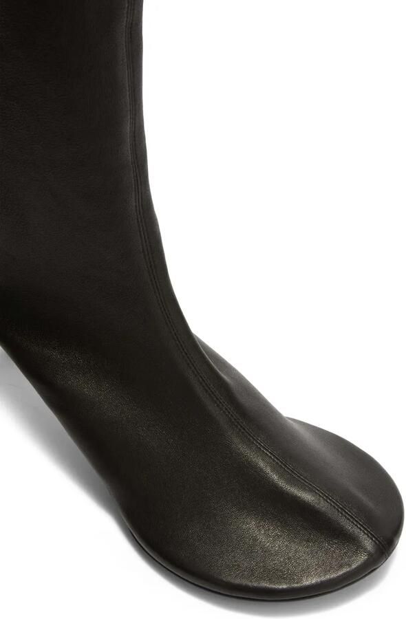 Jil Sander Leren enkellaarzen Zwart - Foto 5