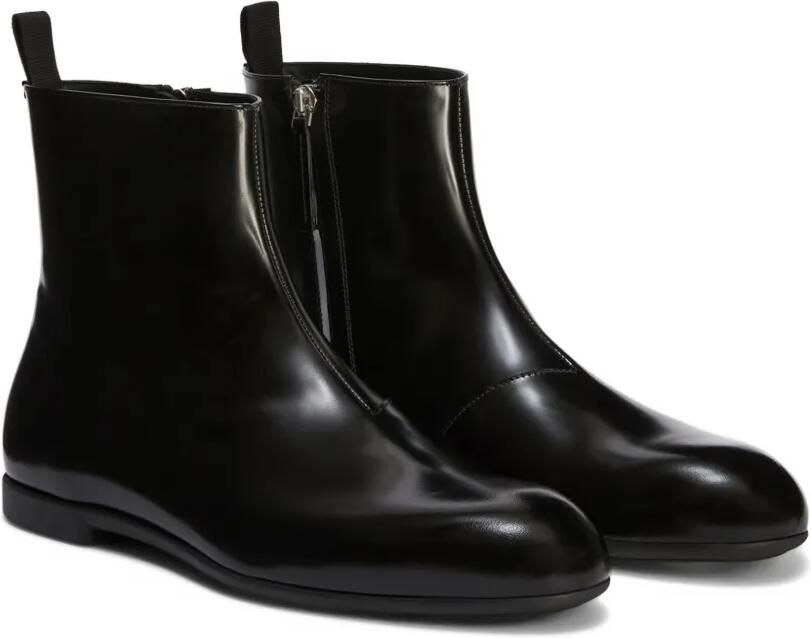 Jil Sander Leren enkellaarzen Zwart - Foto 3