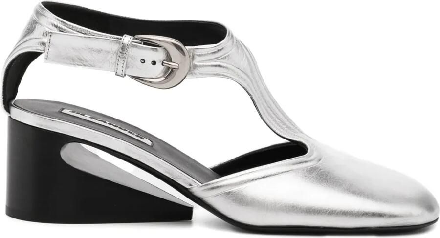 Jil Sander Leren pumps Grijs