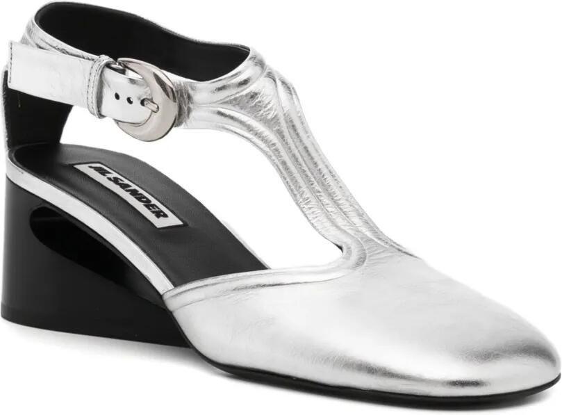 Jil Sander Leren pumps Grijs - Foto 2