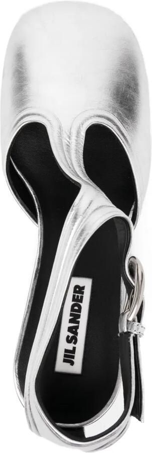 Jil Sander Leren pumps Grijs - Foto 4