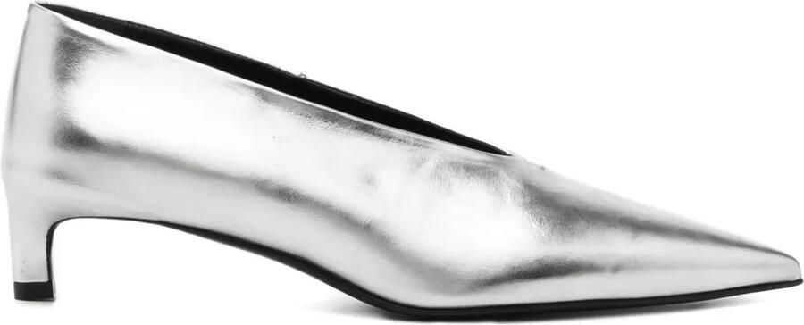 Jil Sander Leren pumps Grijs