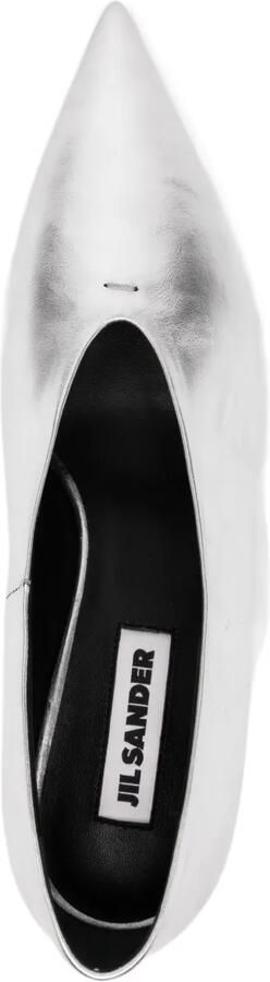 Jil Sander Leren pumps Grijs - Foto 4