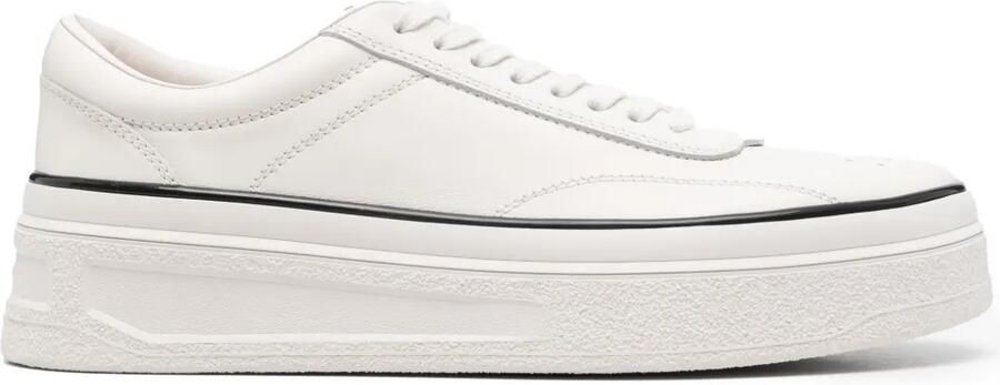 Jil Sander Leren sneakers Wit