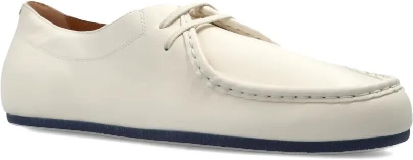 Jil Sander Leren veterschoenen Beige - Foto 4
