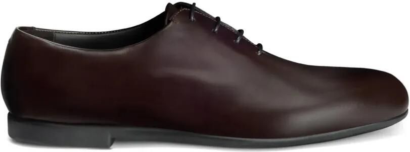 Jil Sander Leren veterschoenen Bruin