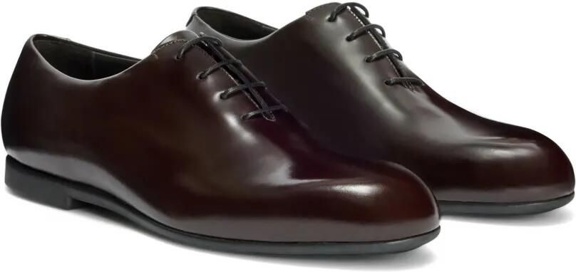 Jil Sander Leren veterschoenen Bruin - Foto 3