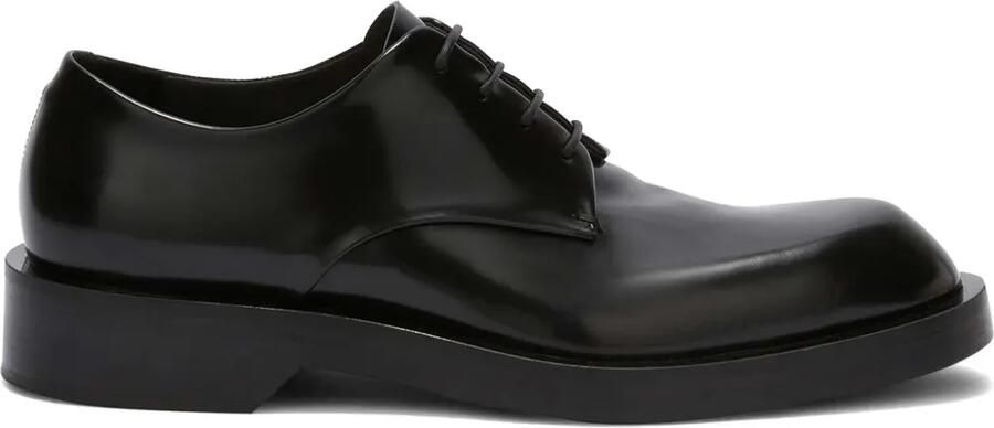 Jil Sander Leren veterschoenen Zwart