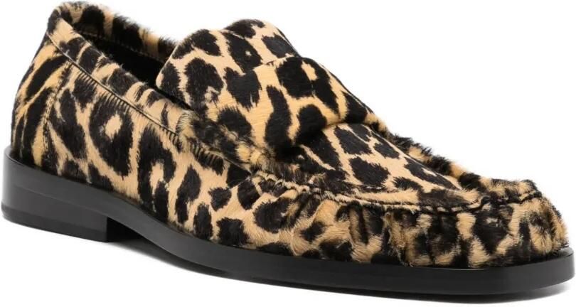 Jil Sander Loafers met luipaardprint Beige - Foto 2