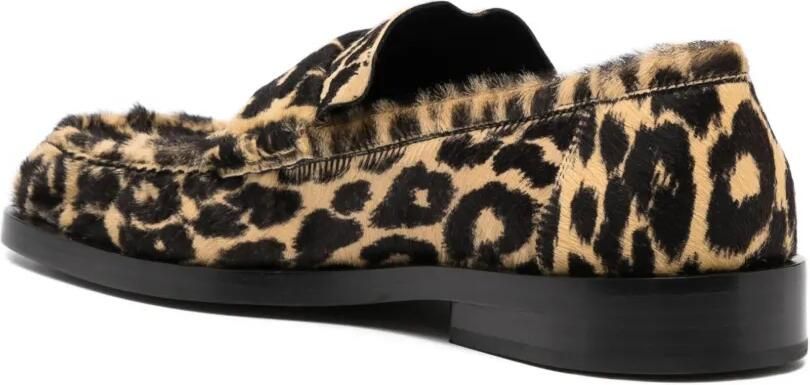 Jil Sander Loafers met luipaardprint Beige - Foto 3