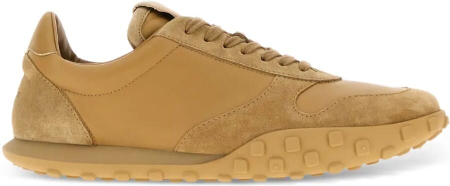 Jil Sander Moon suède sneakers van nappa leer Bruin