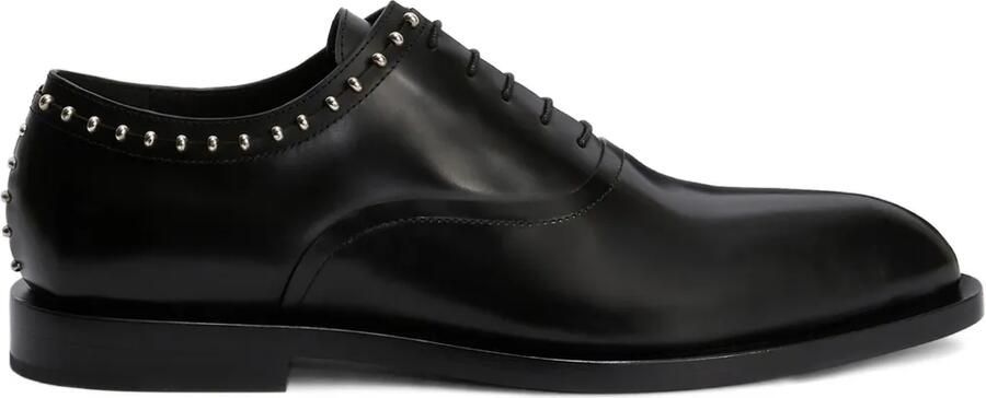 Jil Sander Oxford schoenen met studs Zwart