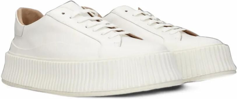 Jil Sander platform leather sneakers Wit - Foto 4