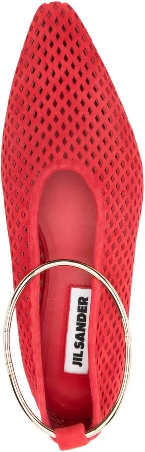 Jil Sander Pumps met enkelbandje Rood - Foto 3
