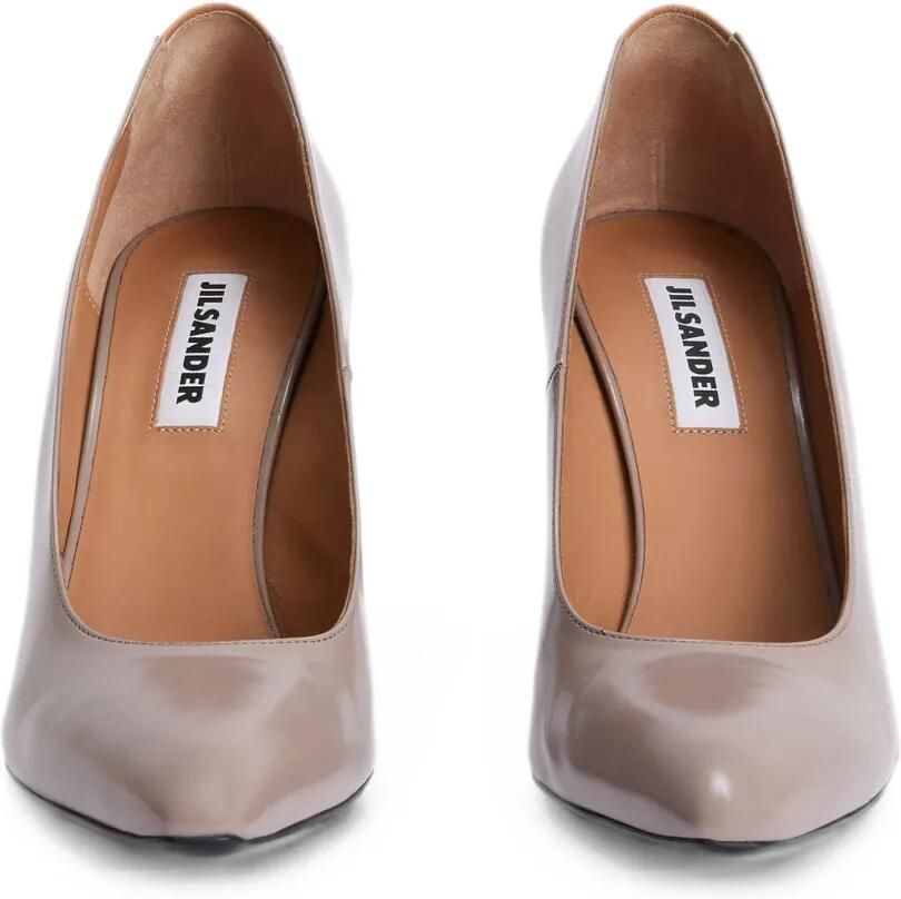 Jil Sander Pumps met puntige neus en V-vormige achterkant Beige - Foto 2