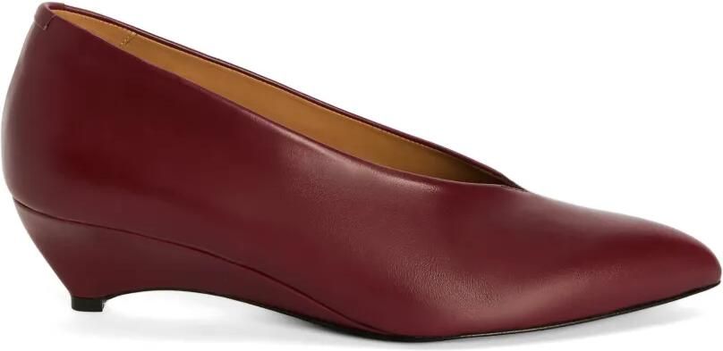 Jil Sander Pumps met puntige neus Rood