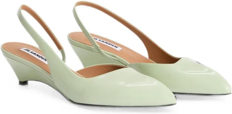 Jil Sander Slingback pumps met puntige neus Groen - Foto 3