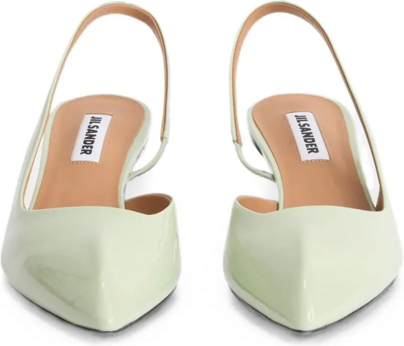Jil Sander Slingback pumps met puntige neus Groen - Foto 2