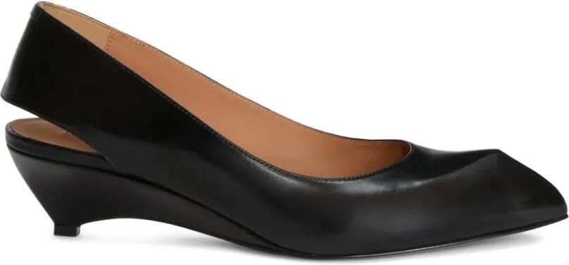 Jil Sander Slingback pumps met puntige neus Zwart
