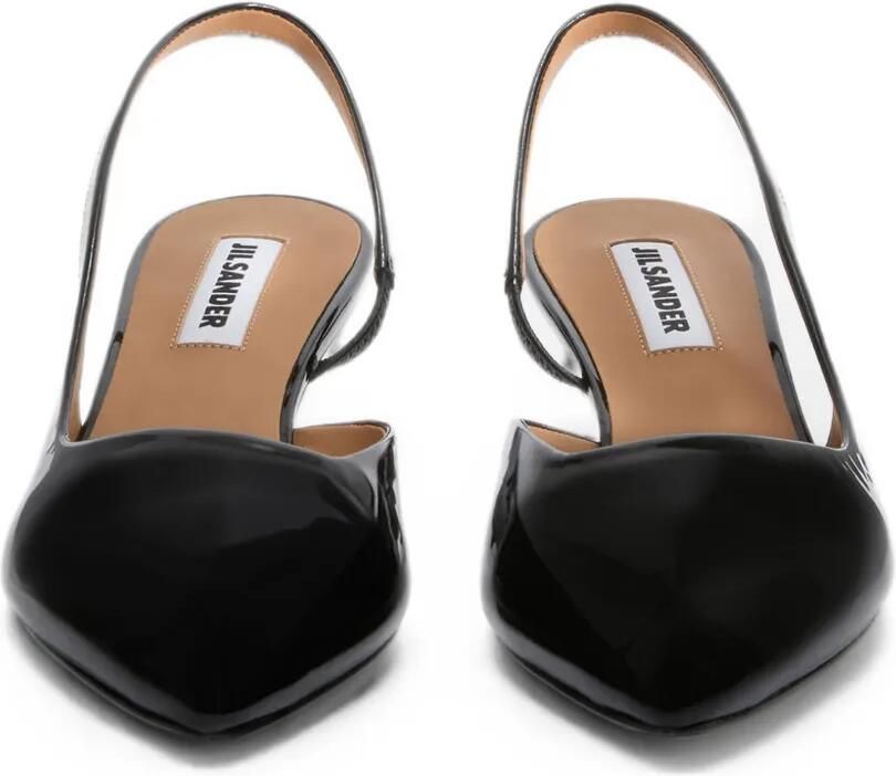 Jil Sander Slingback pumps met puntige neus Zwart - Foto 2