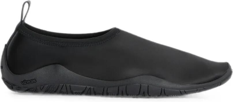 Jil Sander Stretch-satijnen Vibram sneakers Zwart