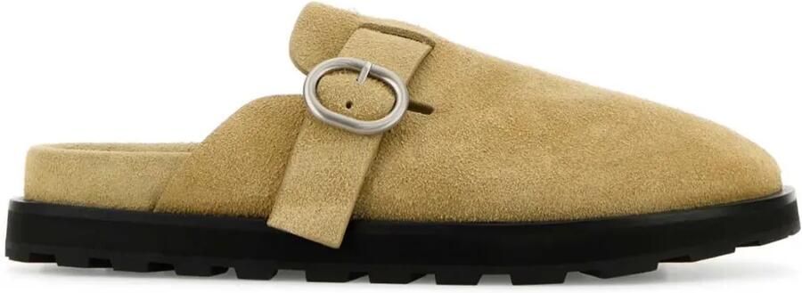 Jil Sander Suède instappers Beige