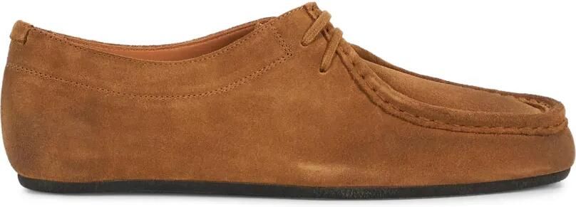 Jil Sander Suède loafers met veters Bruin