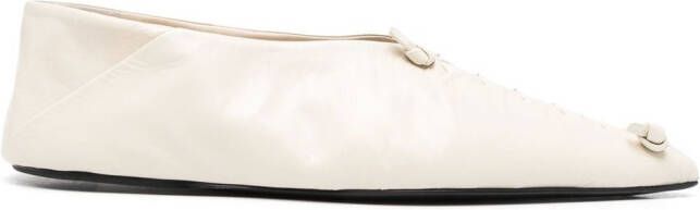 Jil Sander Geknoopte ballerina's Beige