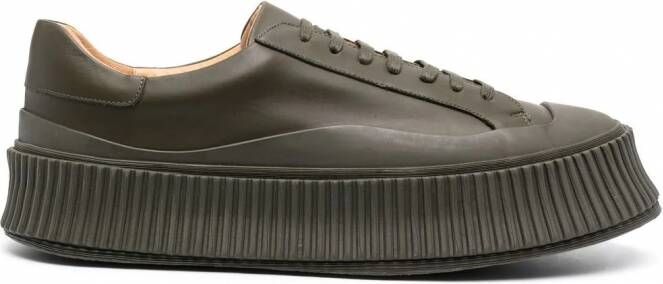 Jil Sander Sneakers met plateauzool Groen