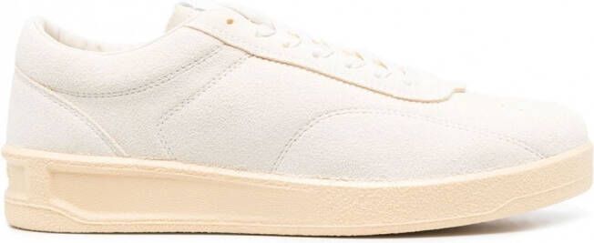 Jil Sander Leren sneakers Wit