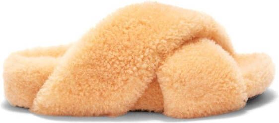 Jil Sander Lammy slippers Beige