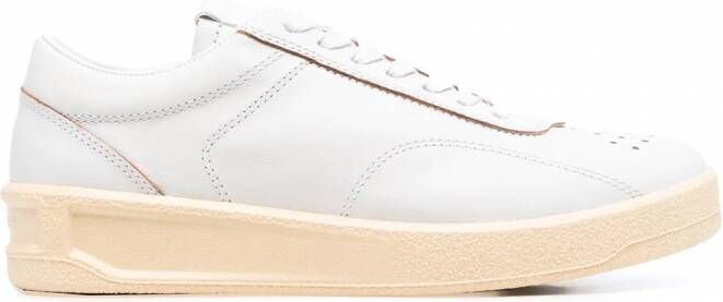 Jil Sander Leren sneakers Wit