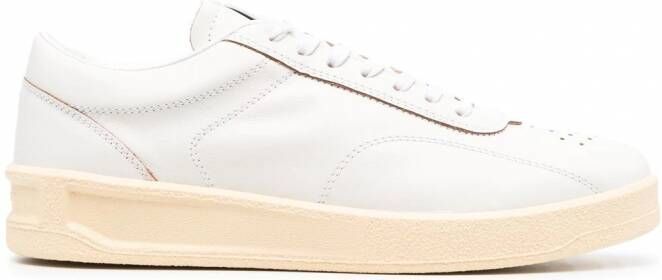 Jil Sander Leren sneakers Wit