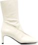 Jil Sander Enkellaarzen met vierkante neus Beige - Thumbnail 1