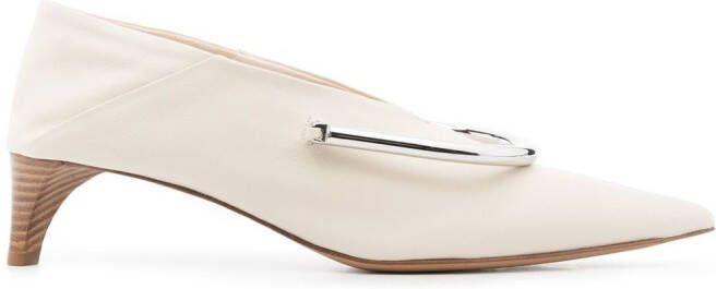 Jil Sander Pumps met puntige neus Beige