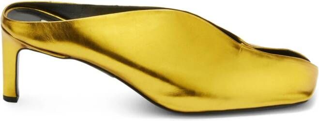 Jil Sander Pumps met vierkante neus Goud