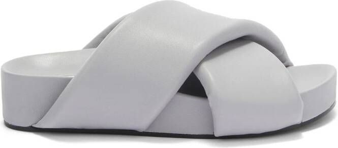 Jil Sander Sandalen met gekruiste bandjes Grijs