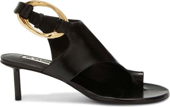 Jil Sander Sandalen met open neus Zwart