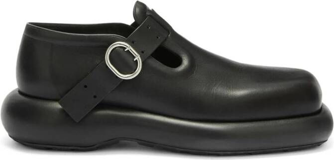 Jil Sander Scarpe leren loafers Zwart